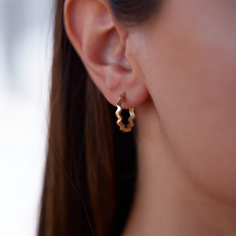 Dalgalı Halka Küpe - Image 1