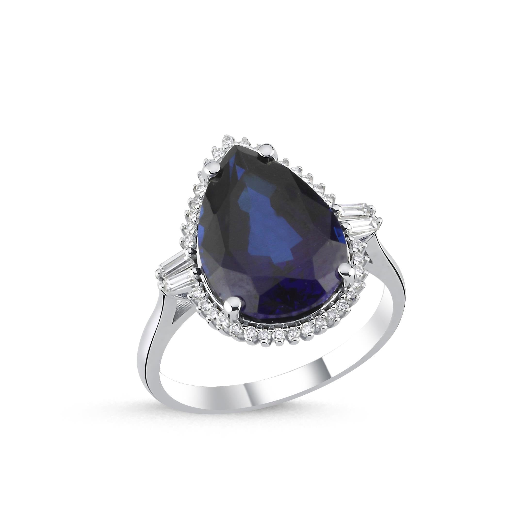 Damla Safir Pırlanta Yüzük - Image 2