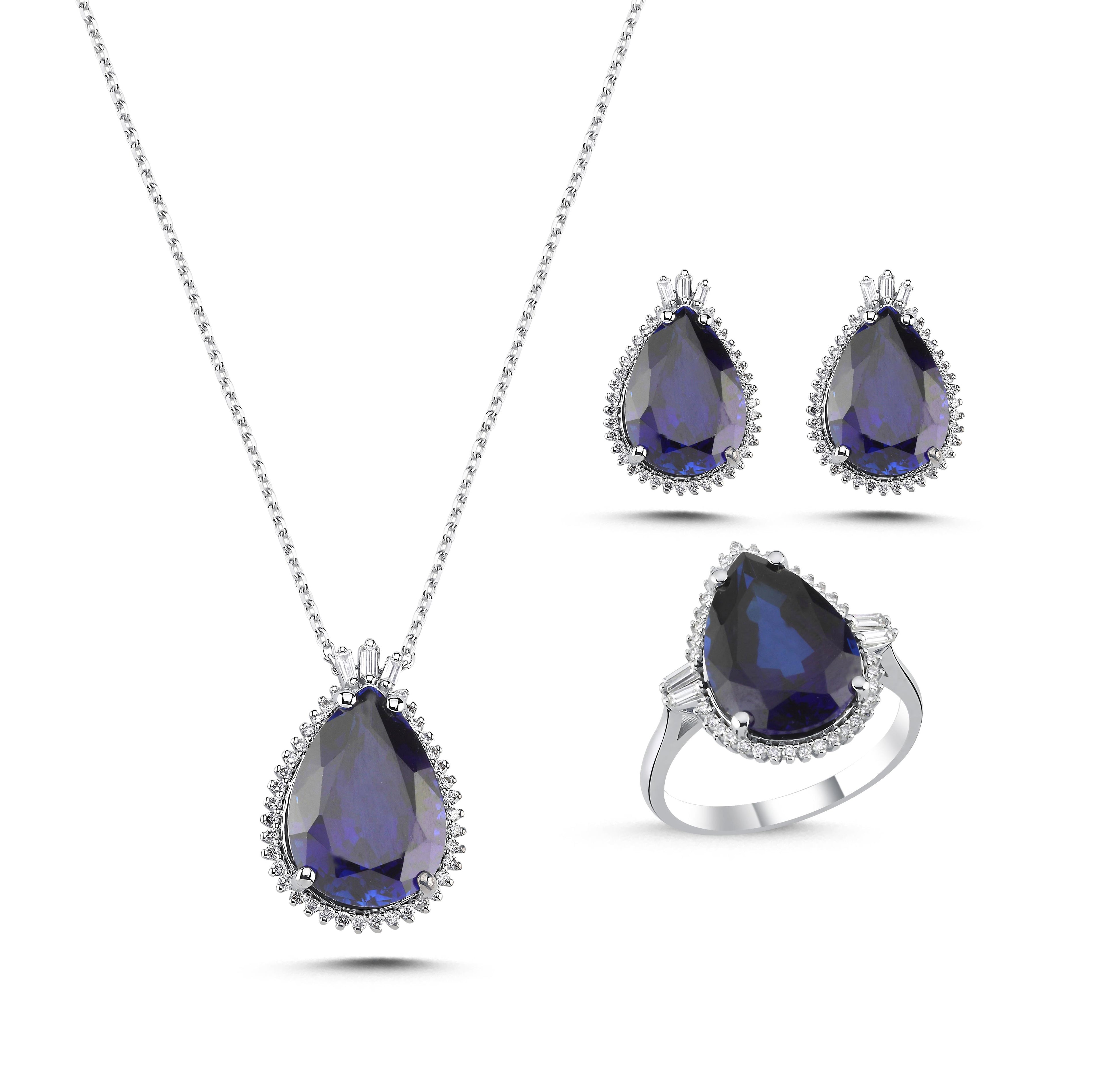 Damla Safir Pırlanta Yüzük - Image 2