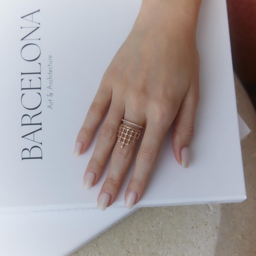 Dantel Tasarım Altın Yüzük - Image 2