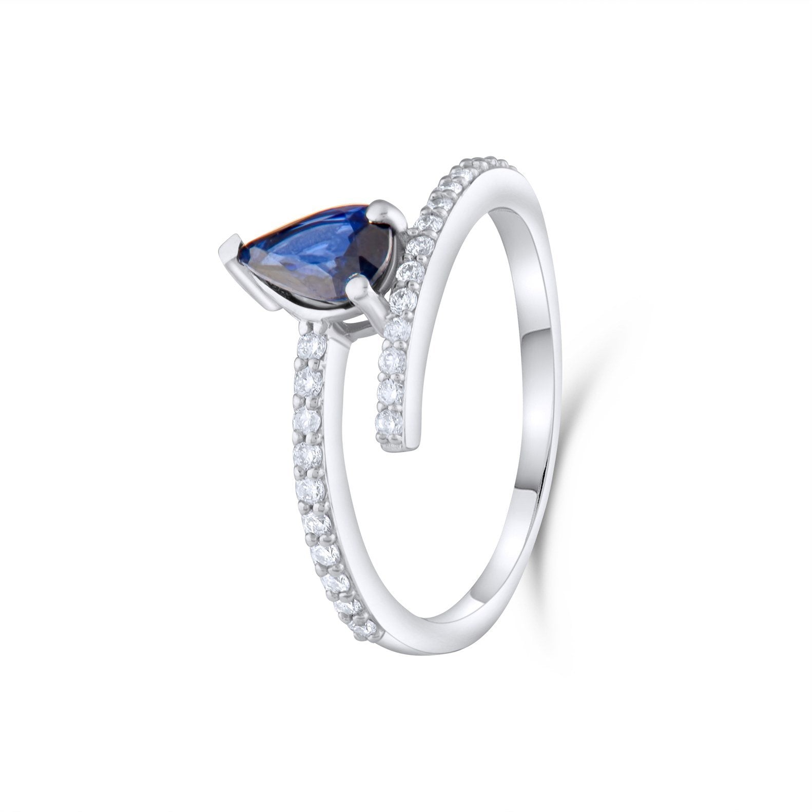 Drop Safir Pırlanta Yüzük - Image 3