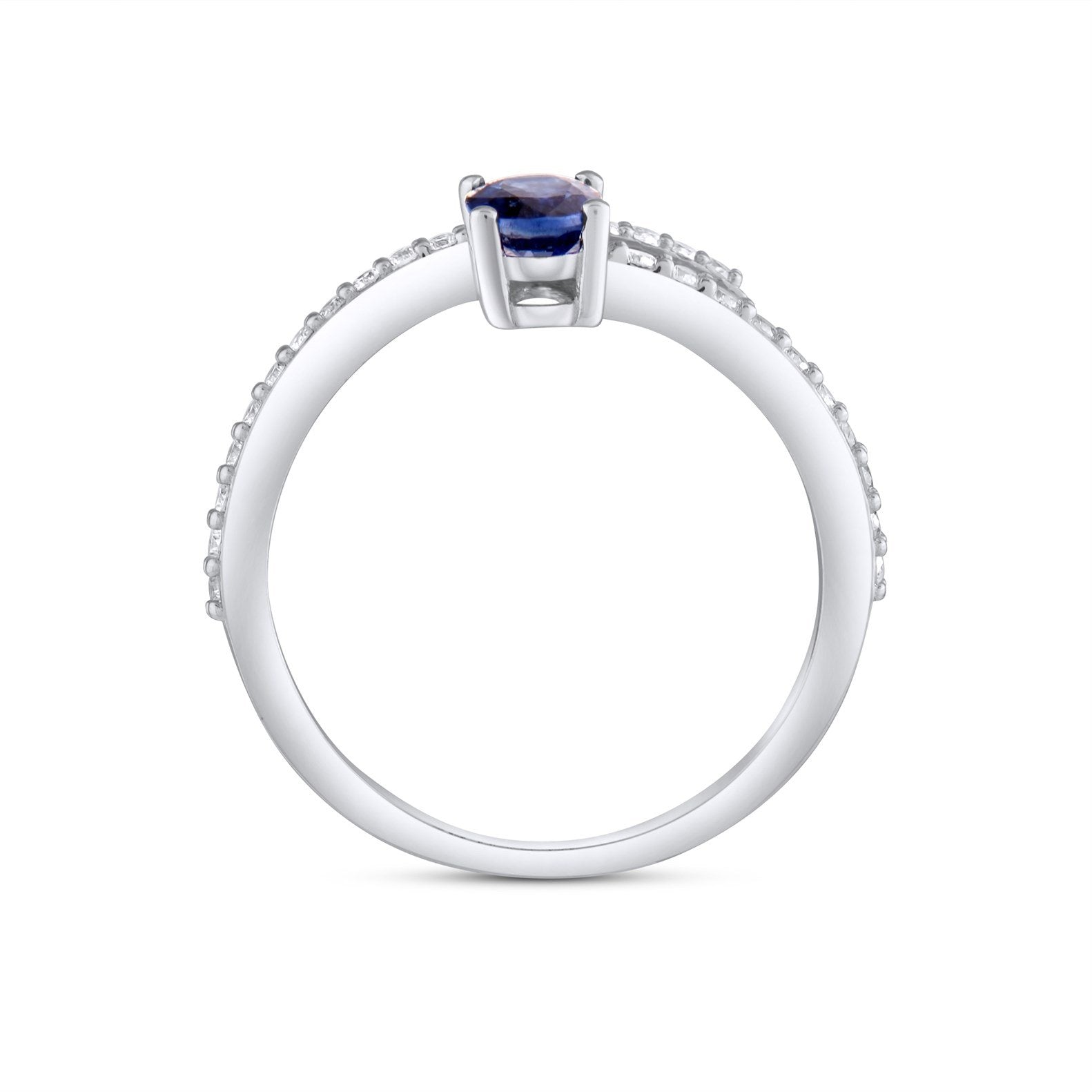 Drop Safir Pırlanta Yüzük - Image 4
