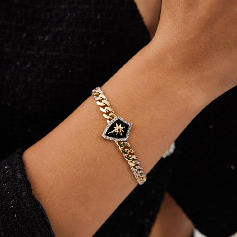 Ema Gurmet Pusula Kalkan Altın Bileklik - Image 1