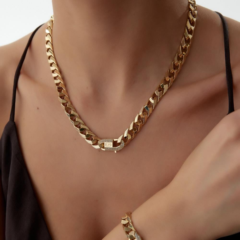 Ema Piramit Altın Gurmet Kolye - Image 2