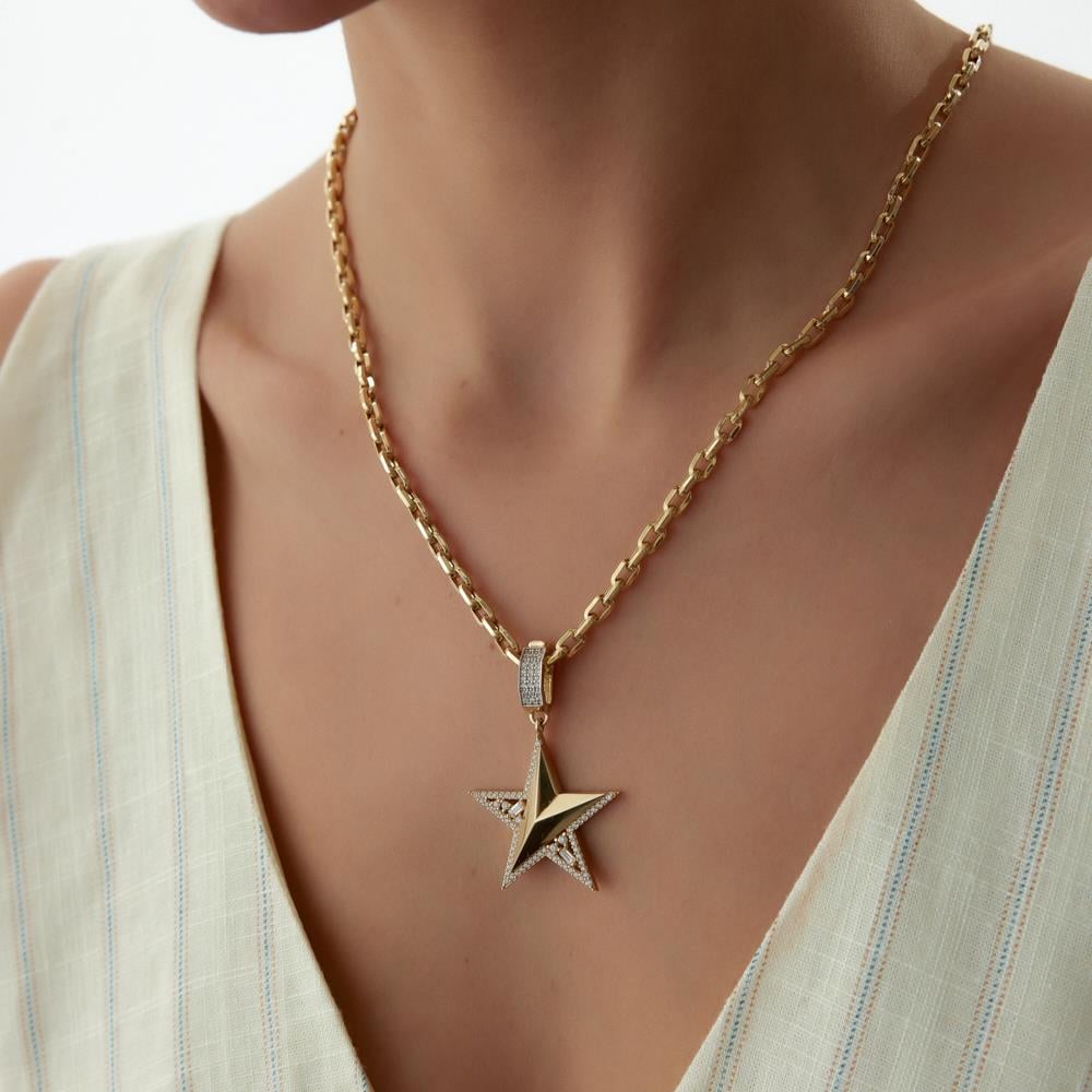 Ema Yıldız Altın Kolye Ucu - Image 2