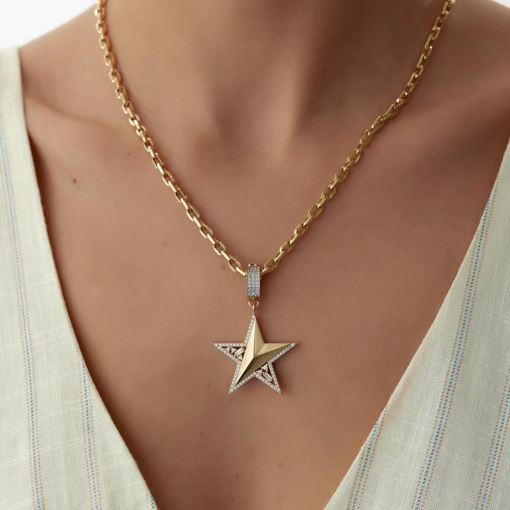 Ema Yıldız Altın Kolye Ucu - Image 2