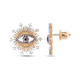 Evil Eye Nazar Göz Pırlanta Küpe - Image 1