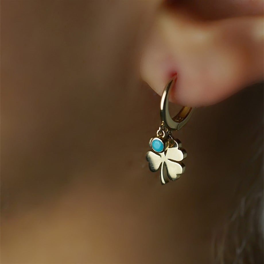 Firuzeli Yonca Küpe - Image 1