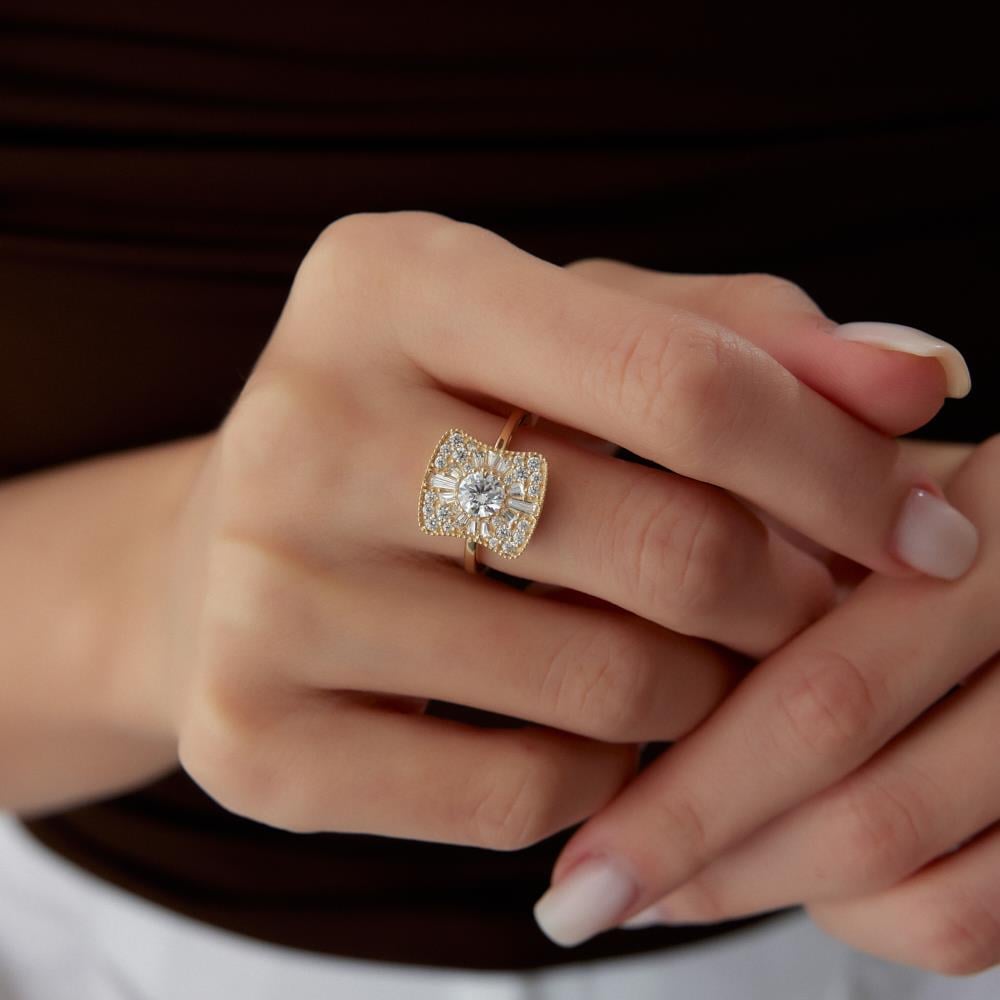 Genola Buket Tasarım Altın Yüzük - Image 2