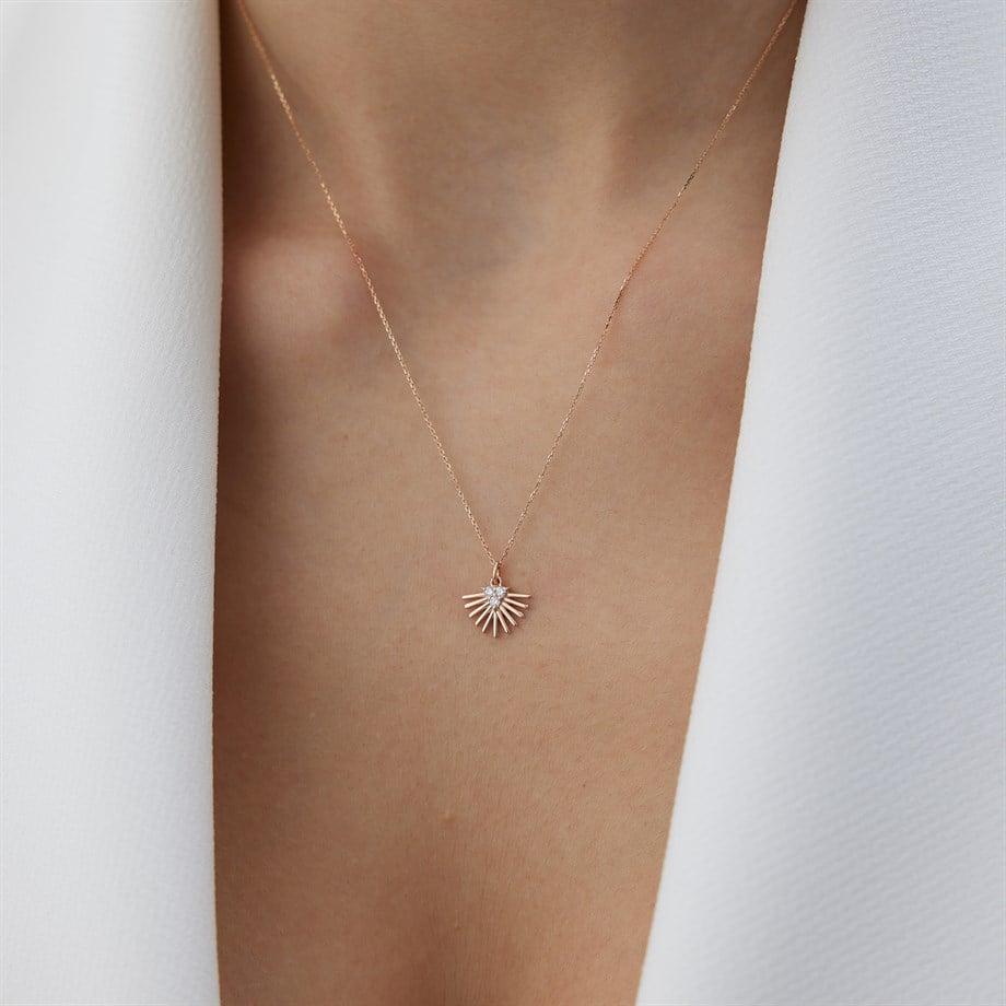 Güneş Pırlanta Kolye - Image 1