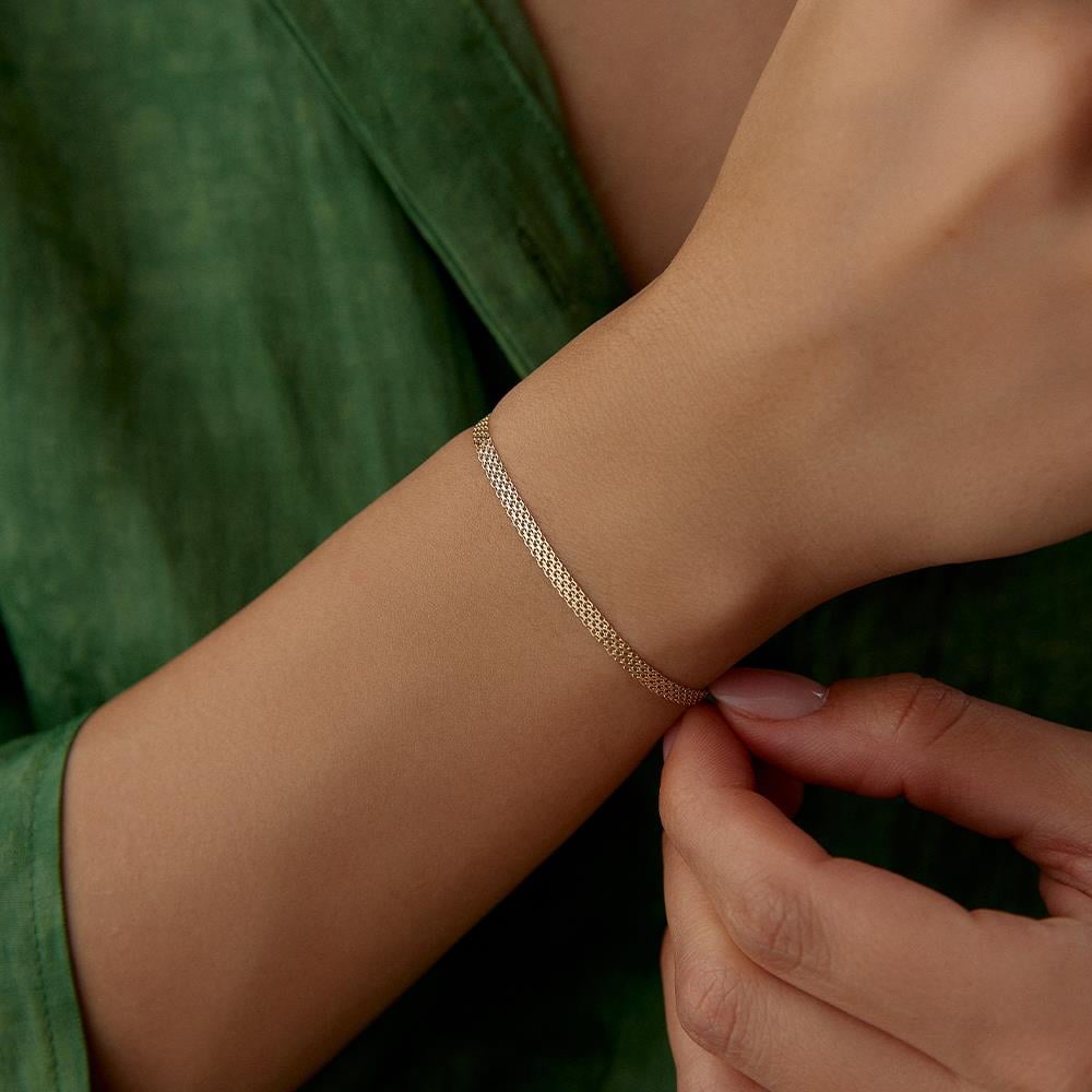 Hasır Altın Zincir Bileklik - Image 2