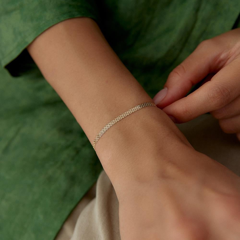 Hasır Altın Zincir Bileklik - Image 2