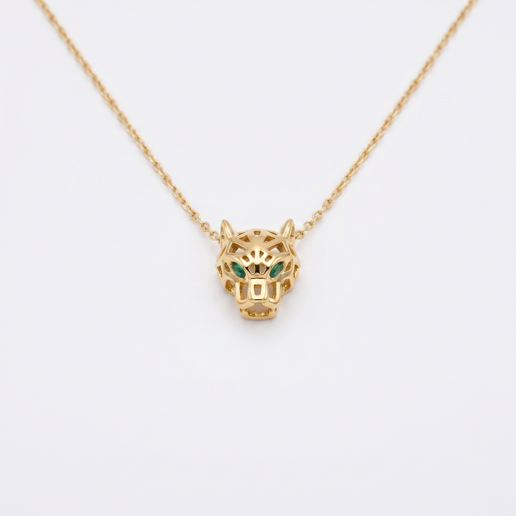Leopar Altın Kolye