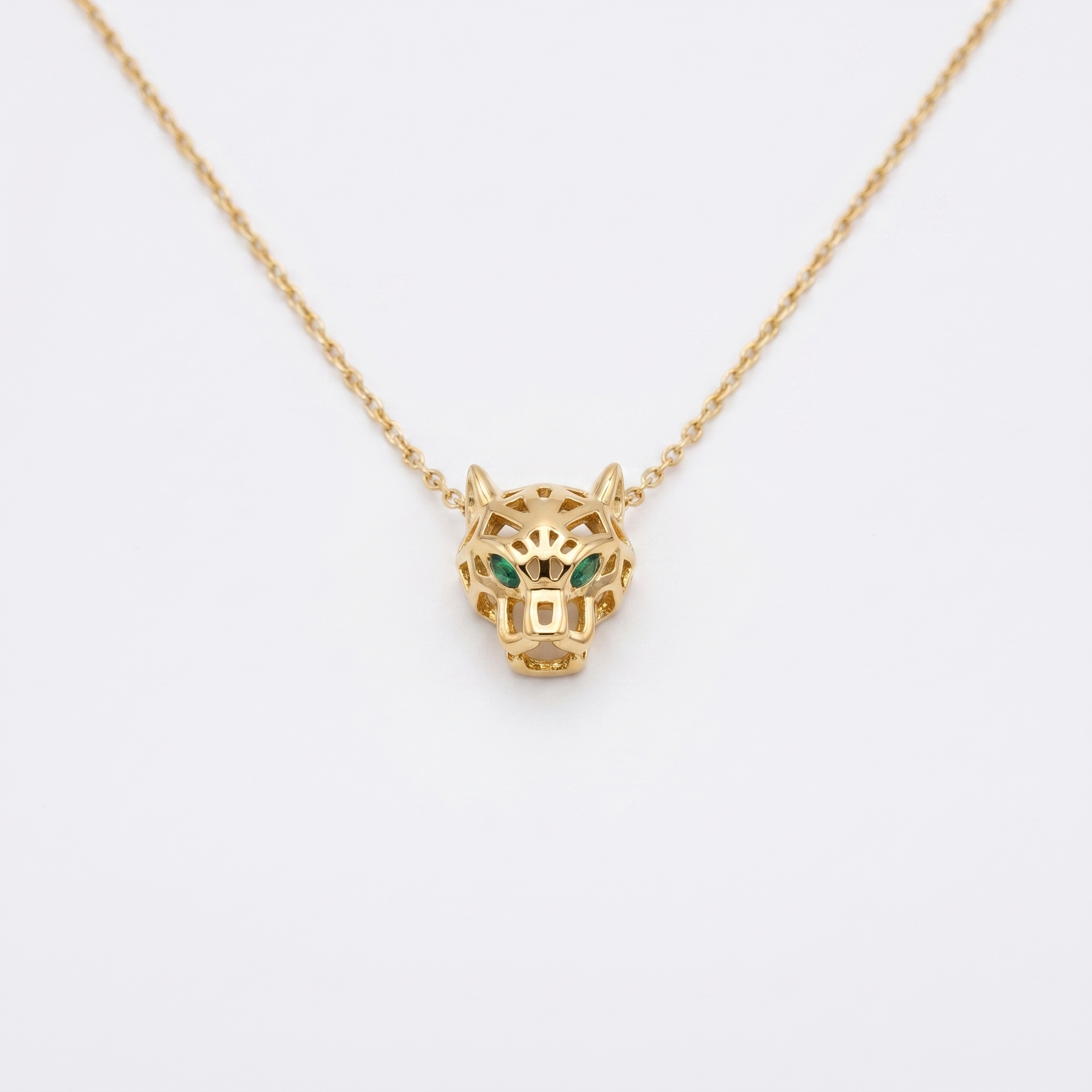 Leopar Altın Kolye
