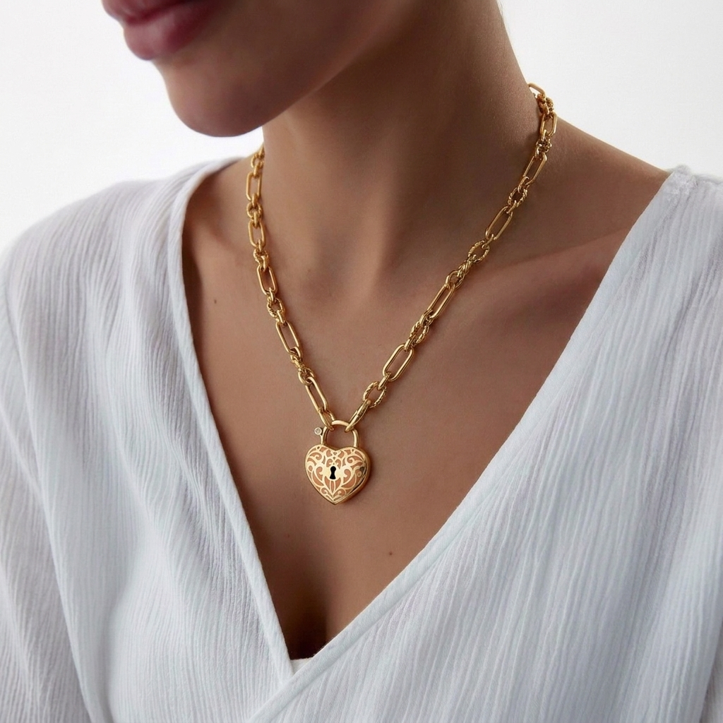 Cetaş Bir Dilek Tut Kalp Kolye