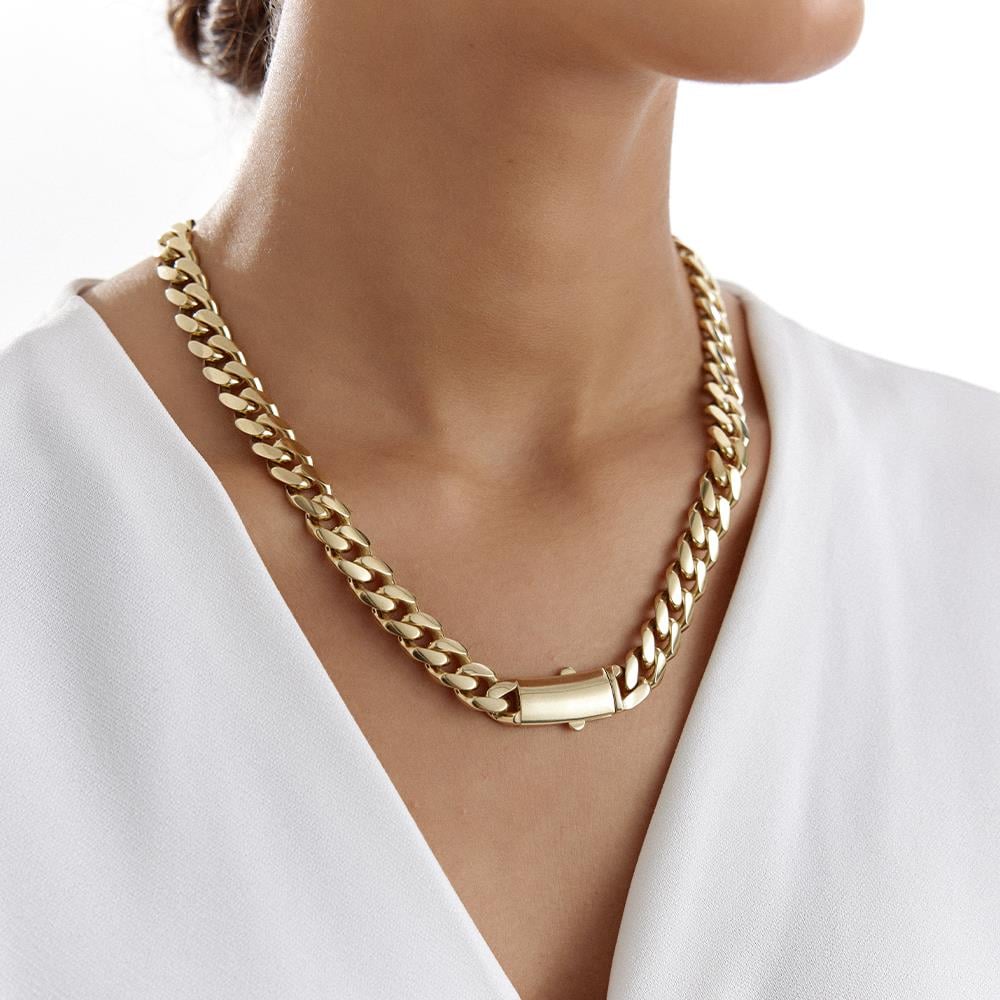 Kalın Gurmet Zincir Altın Kolye - Image 5