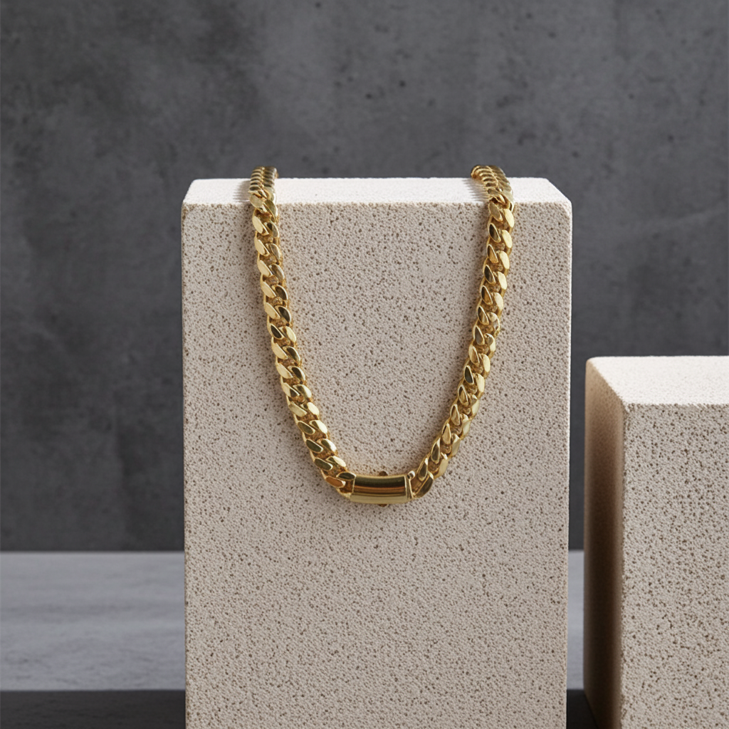 Kalın Gurmet Zincir Altın Kolye - Image 3