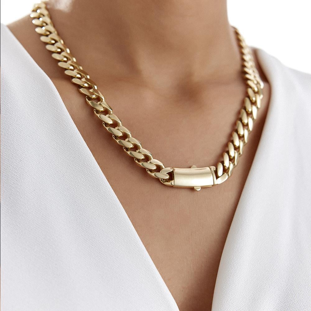 Kalın Gurmet Zincir Altın Kolye - Image 2