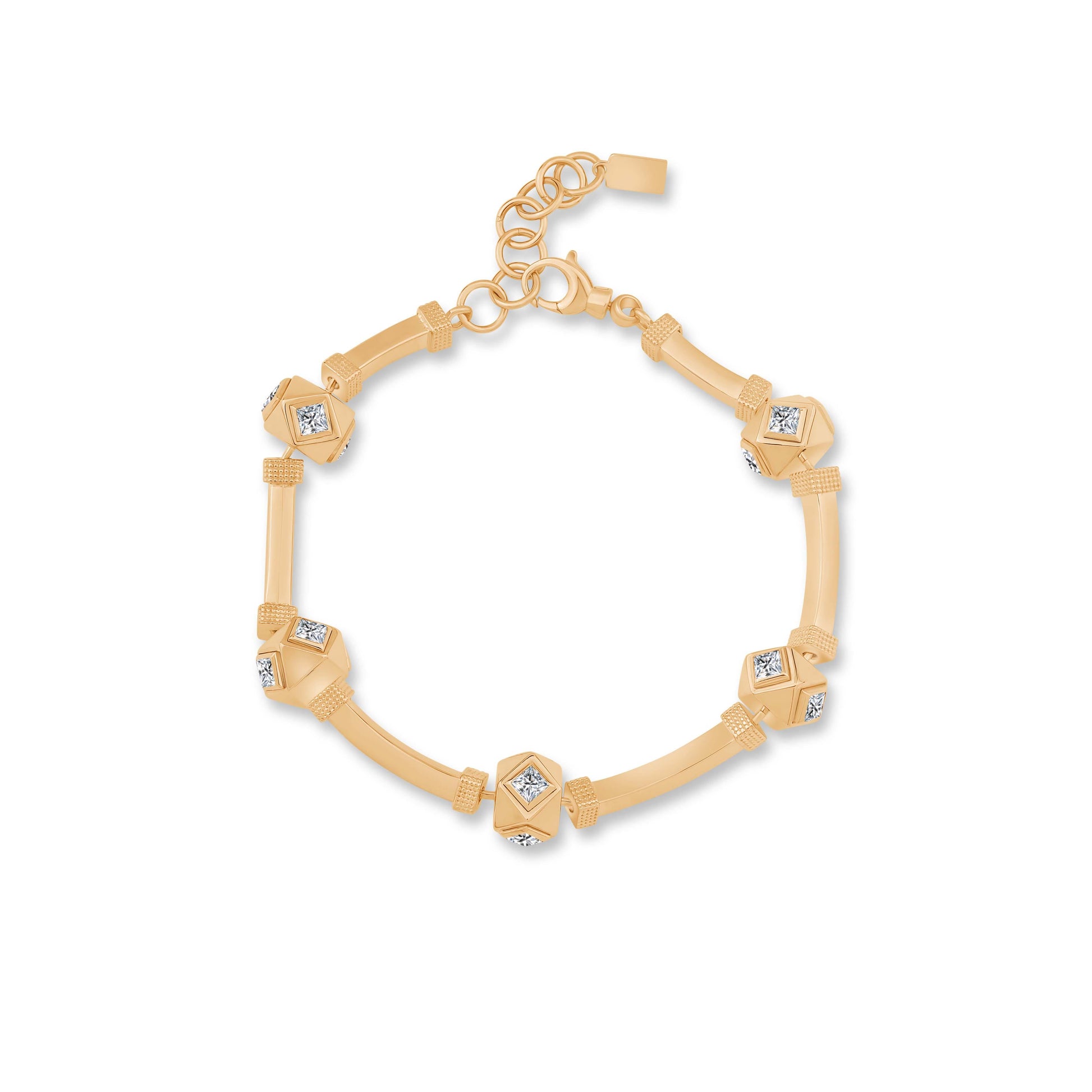 Kare Taşlı Silindir Bileklik - Image 5