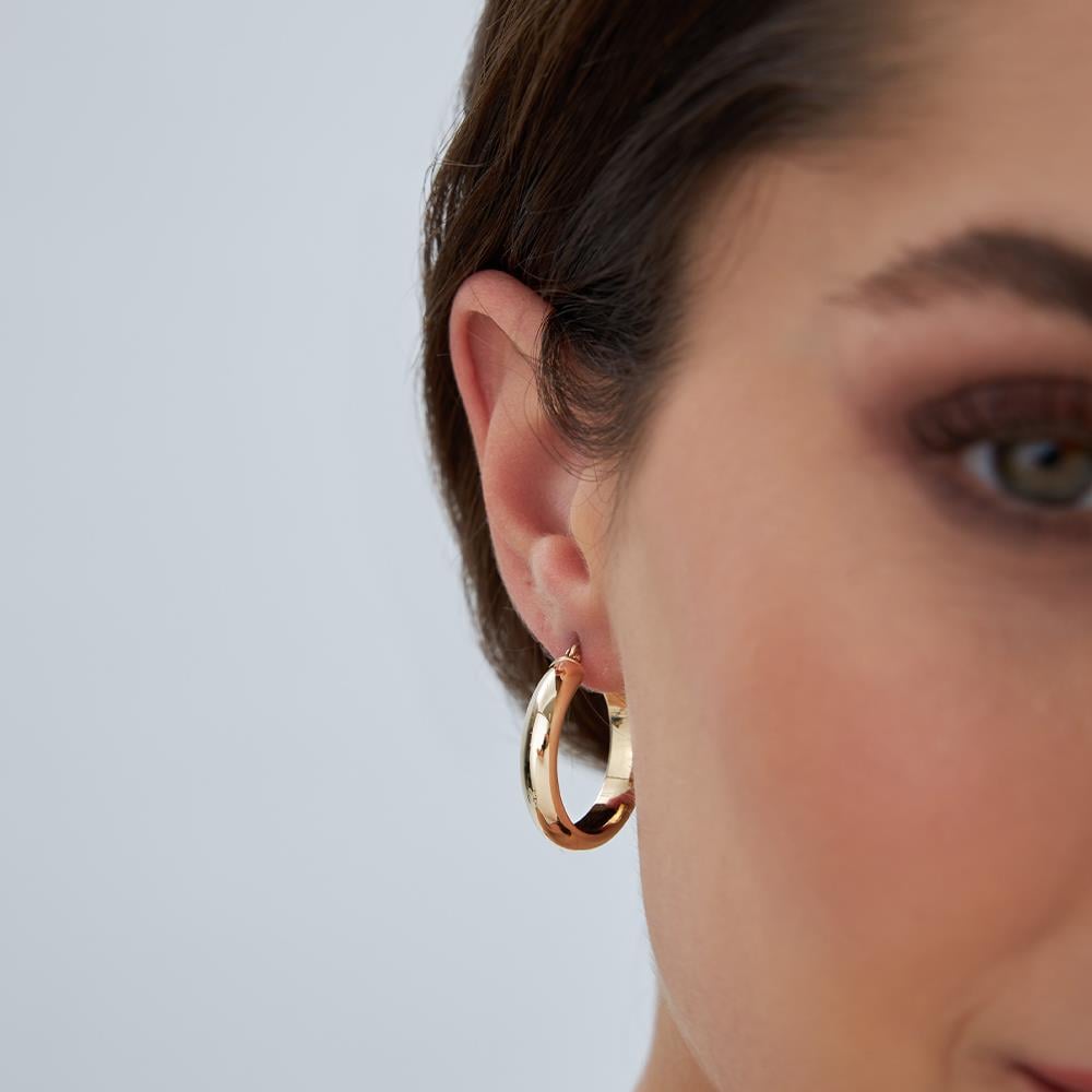 Klasik Simit Halka Küpe - Image 4