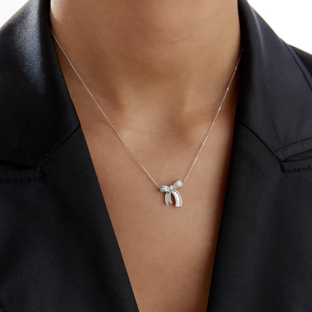 Kurdele Pırlanta Kolye - Image 2