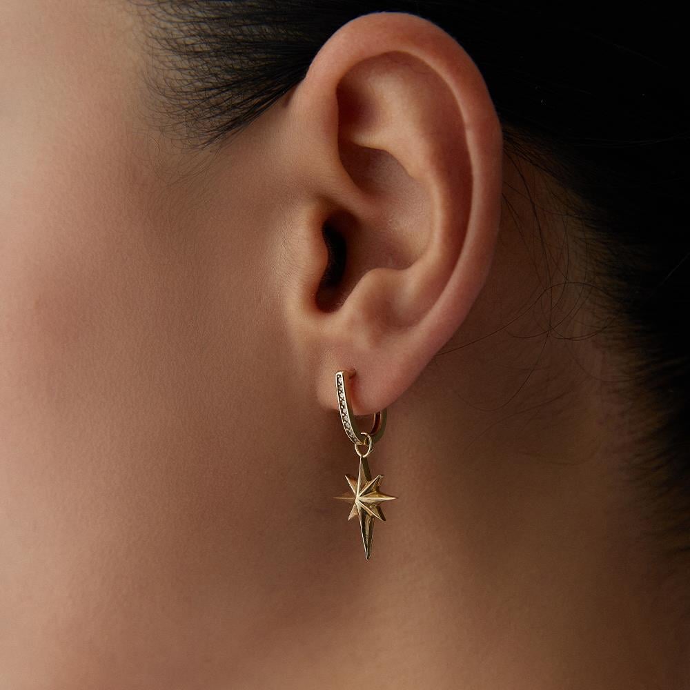 Kuzey Yıldızı Altın Küpe - Image 1