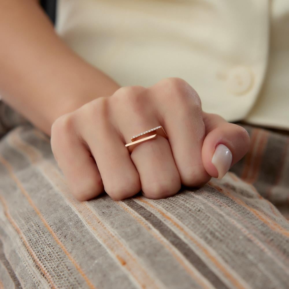 Line Pırlanta Yüzük - Image 2