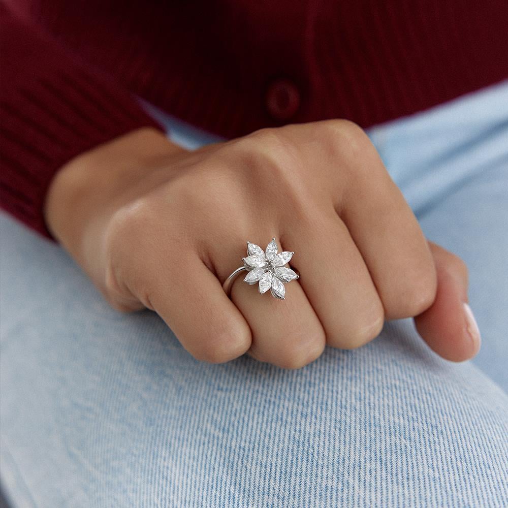 Lotus Tasarım Pırlanta Yüzük - Image 2