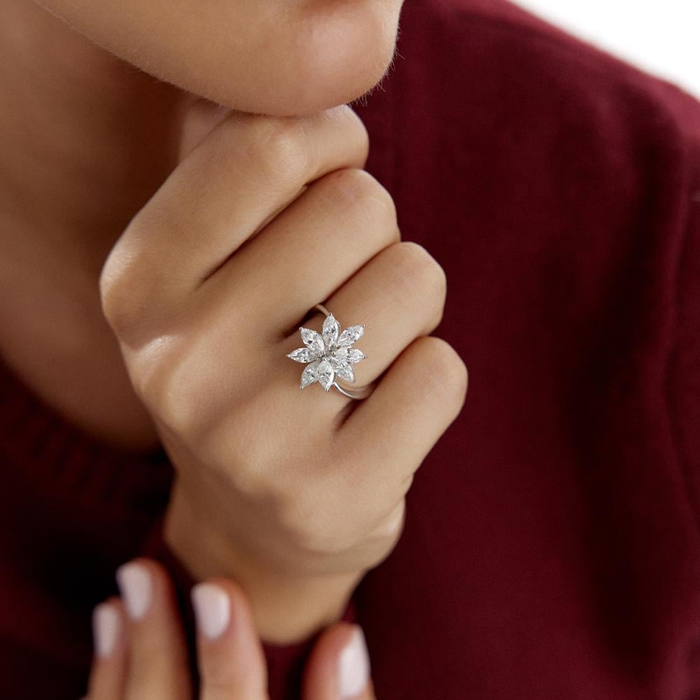 Lotus Tasarım Pırlanta Yüzük - Image 2