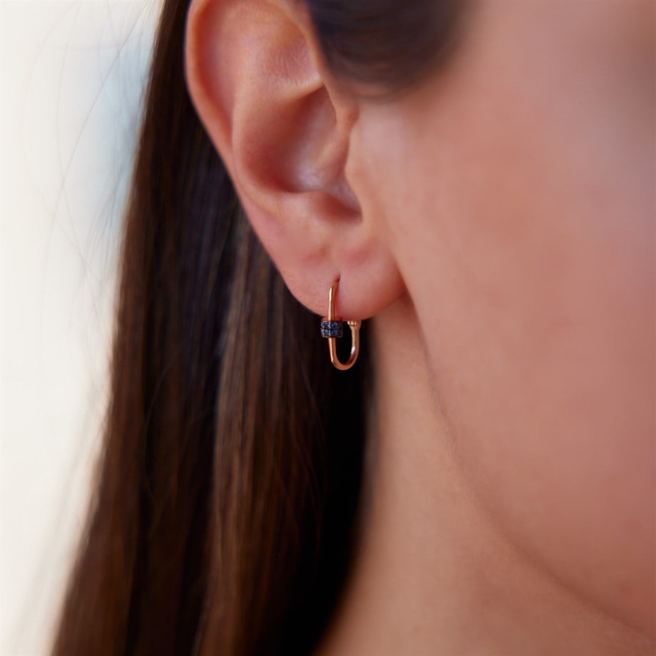 Mavi Zirkon Ataç Küpe - Image 2