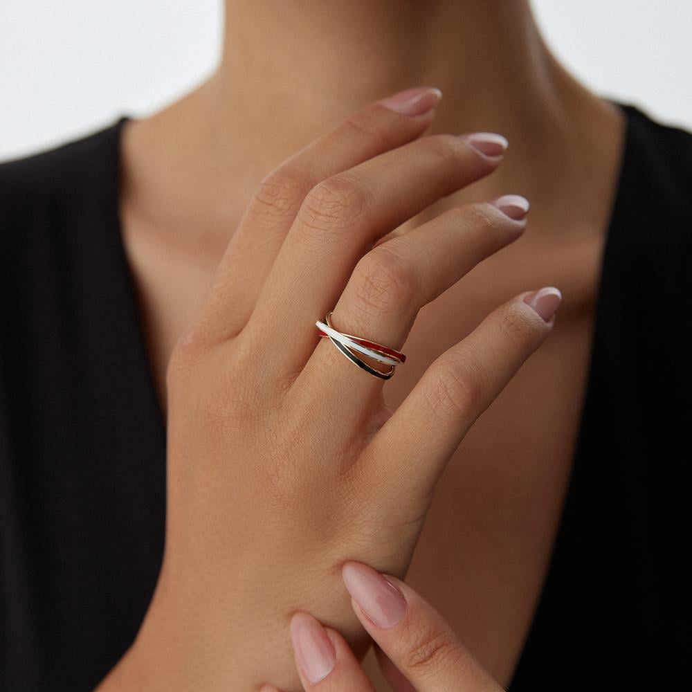 Mineli Trio Altın Yüzük - Image 3