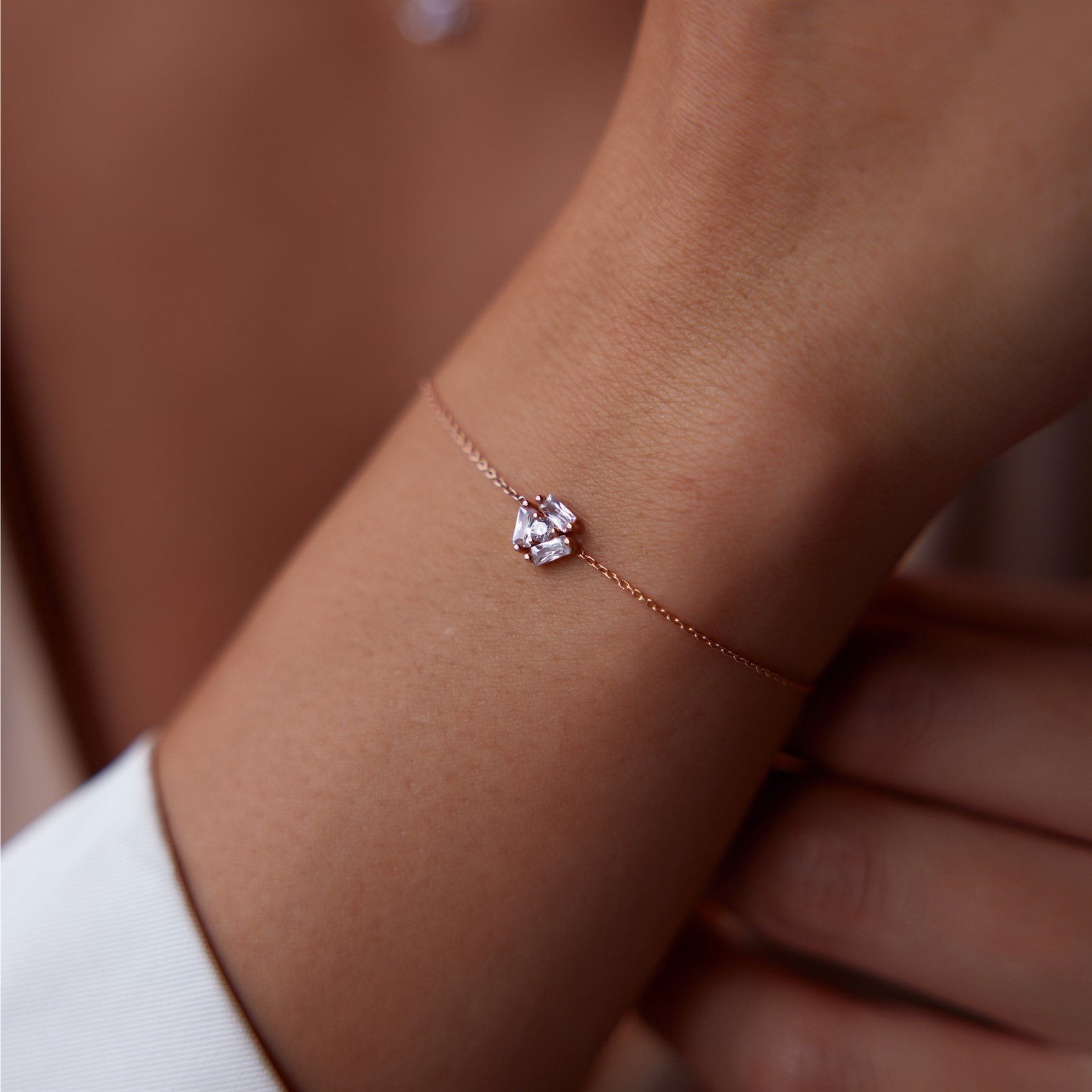 Minimal Baget Taşlı Bileklik - Image 1