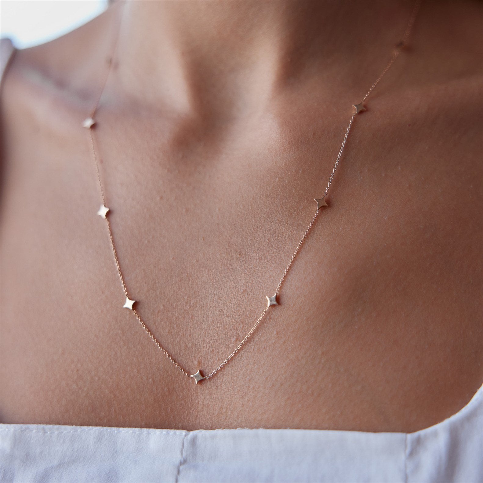 Minimal Çoklu Karo Kolye - Image 2