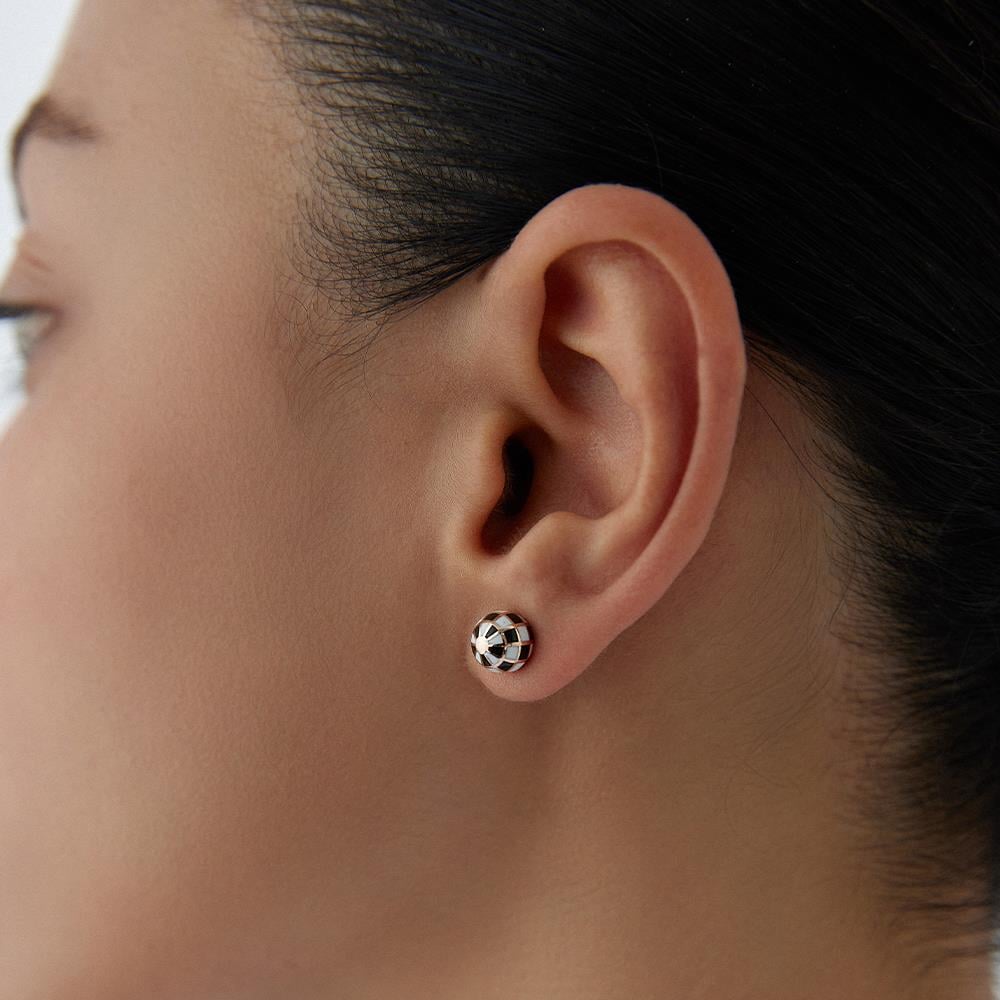 Minimal Dama Disko Altın Küpe - Image 3