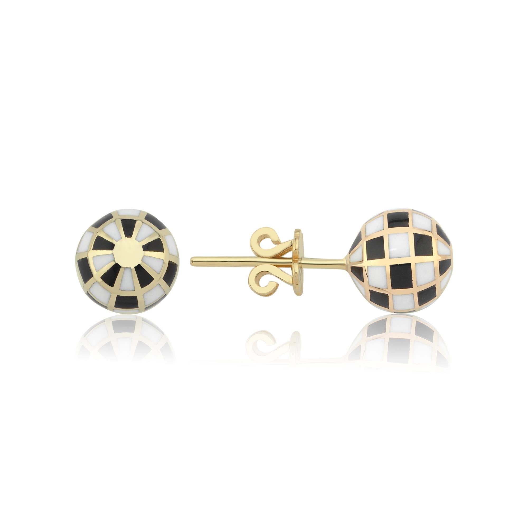 Minimal Dama Disko Altın Küpe - Image 3