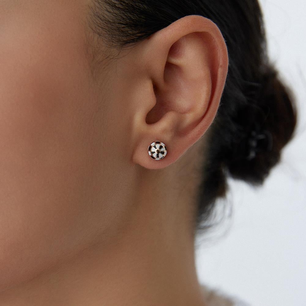 Minimal Dama Disko Altın Küpe - Image 2