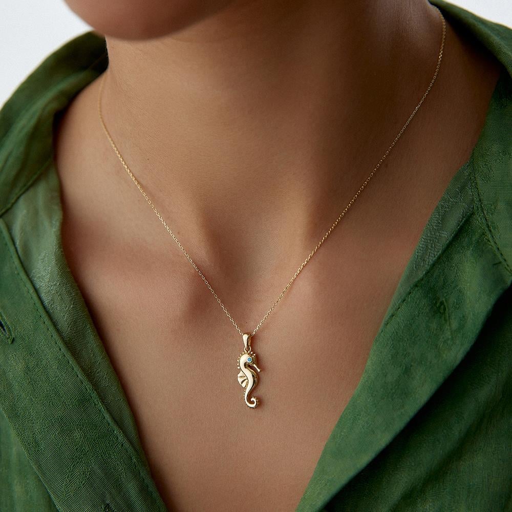 Minimal Denizatı Altın Kolye - Image 2