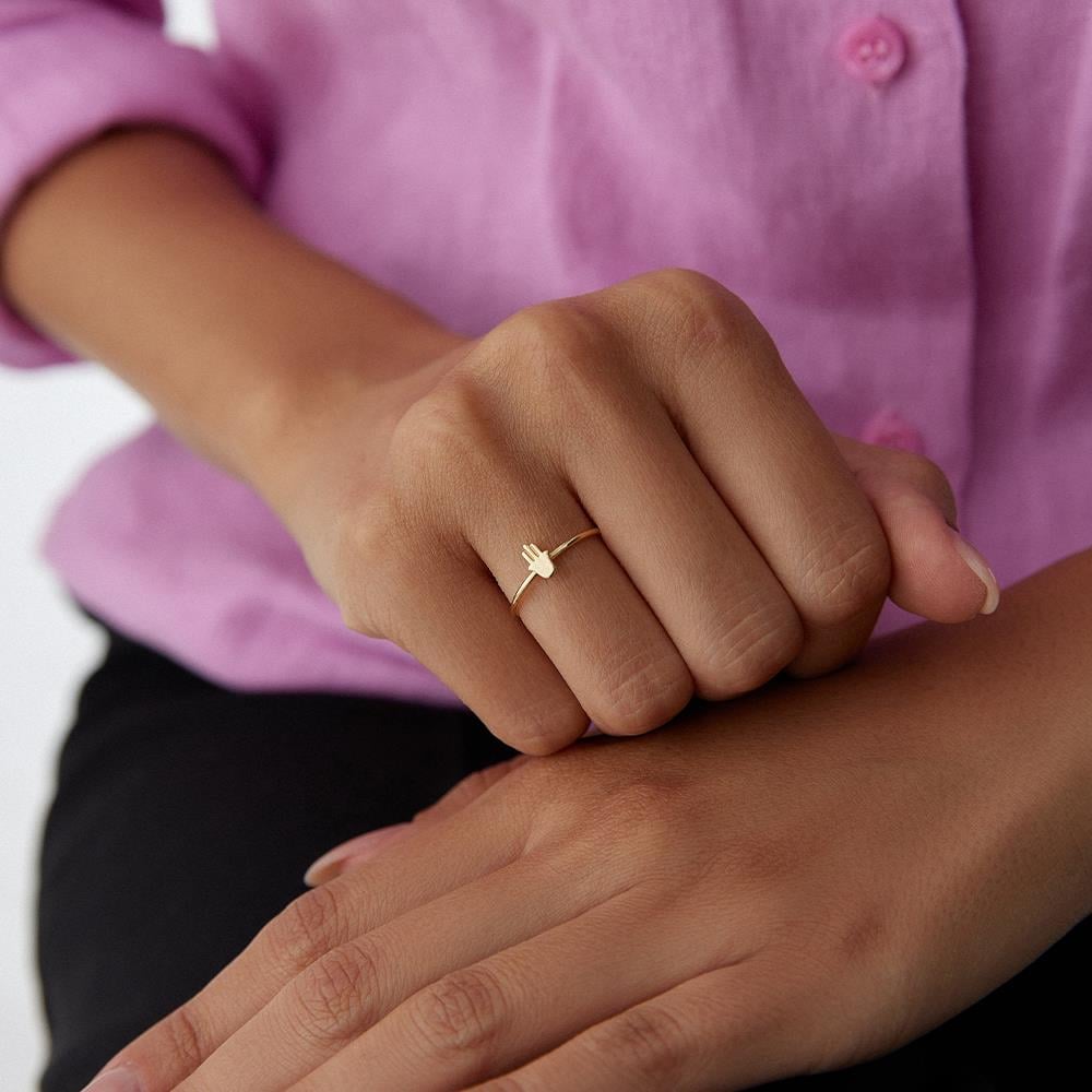 Minimal Fatma Ana'nın Eli Altın Yüzük - Image 2