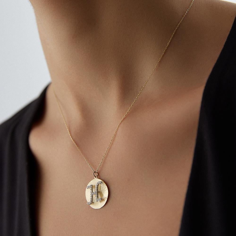 Minimal Harf Altın Kolye - Image 2