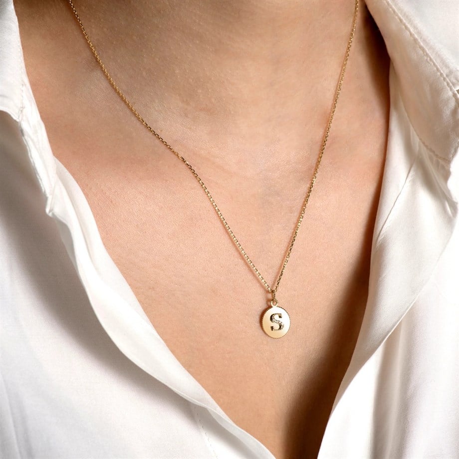 Minimal Harf Kolye Ucu - Image 4