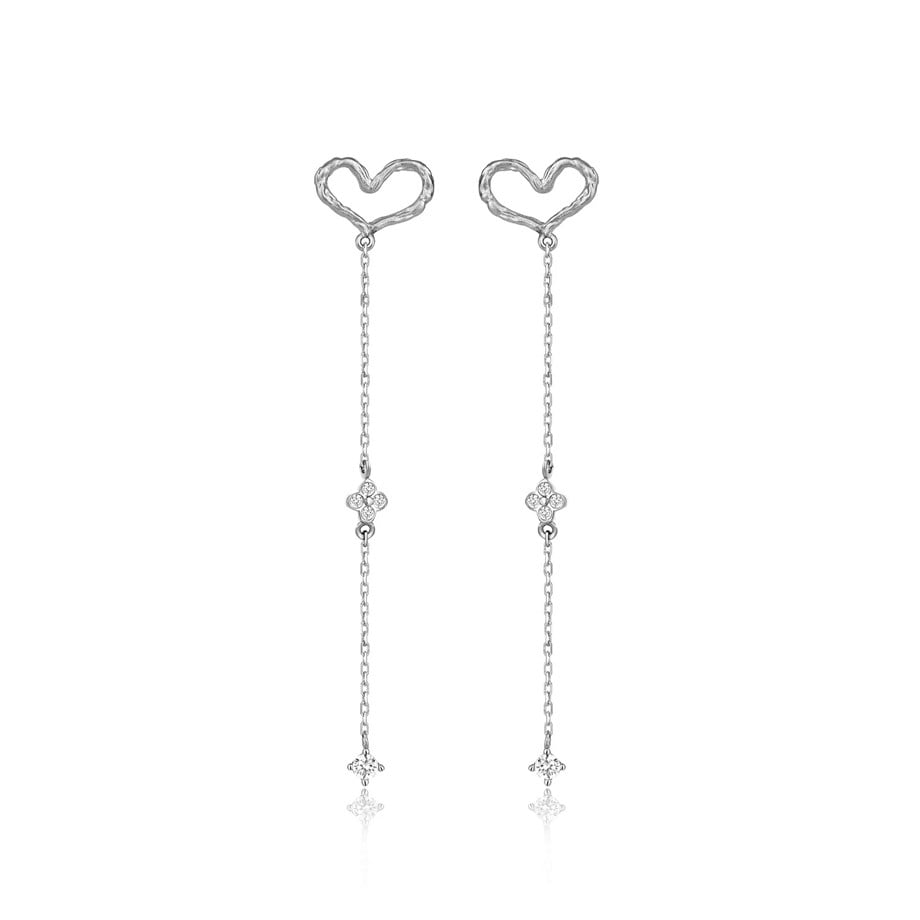 Minimal Kalp Figürlü Küpe - Image 4