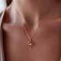 Minimal Lotus Motifli Kolye - Image 2