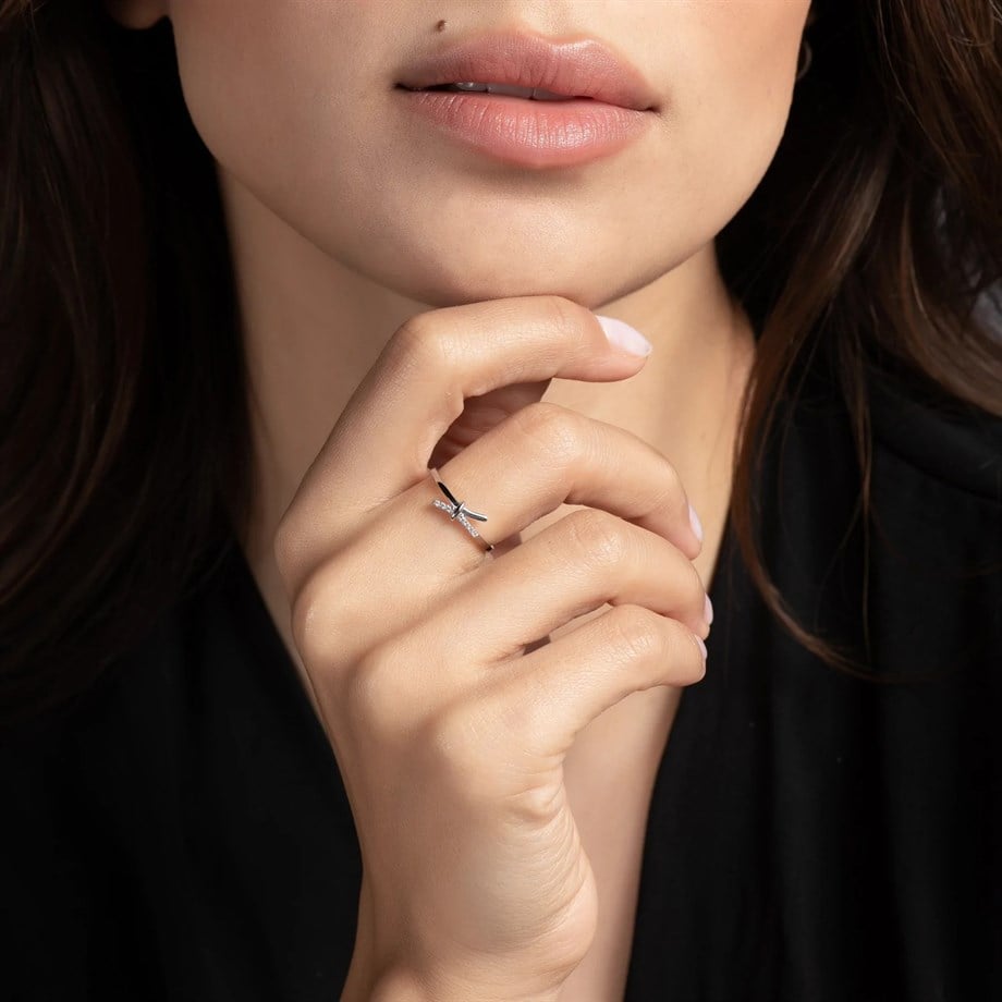 Minimal  Diken Motif Yüzük - Image 3