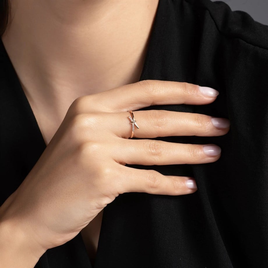 Minimal  Diken Motif Yüzük - Image 2