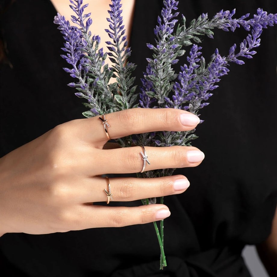 Minimal  Diken Motif Yüzük - Image 4