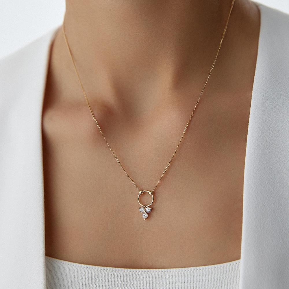 Minimal Trio Altın Kolye - Image 3