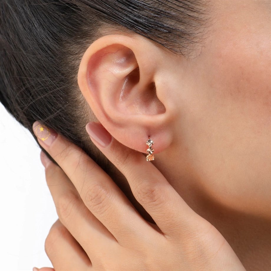 Minimal  Yonca Küpe - Image 2