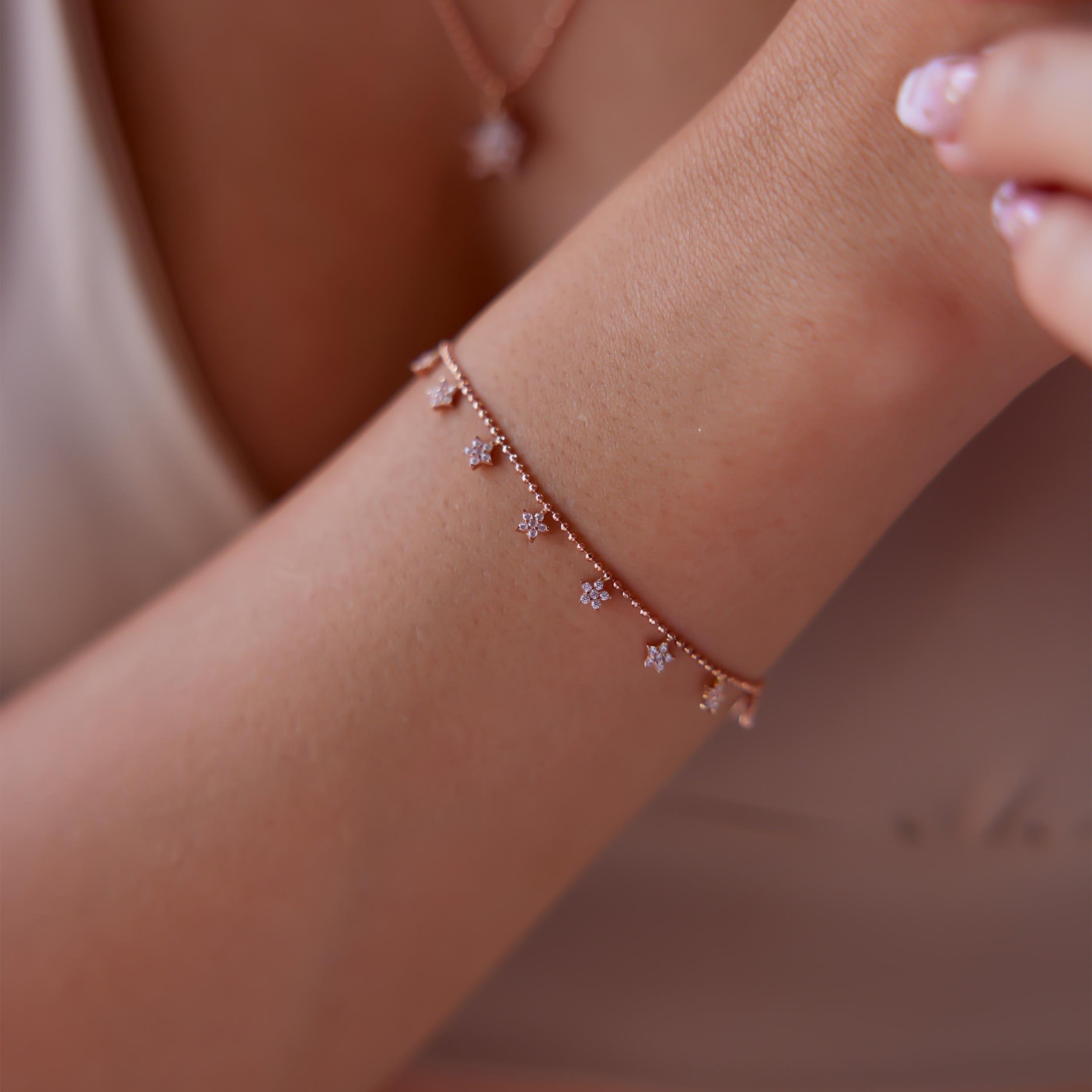 Minimal Yıldız Seli Tırnak Makası Bileklik - Image 2