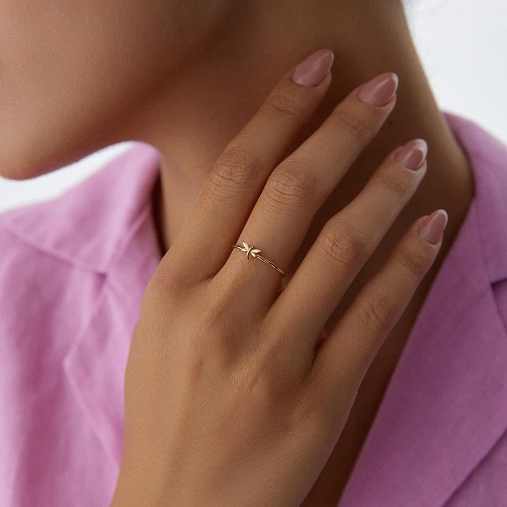 Minimal Yusufçuk Altın Yüzük - Image 2