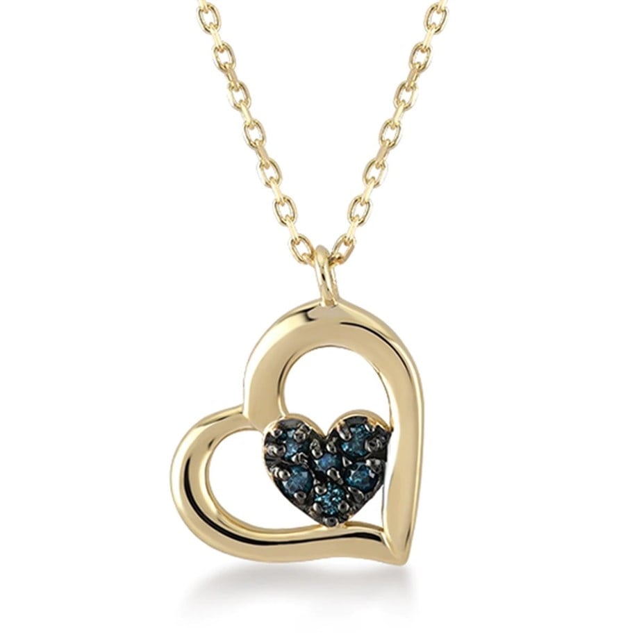 Open Pendant Çif Kalp Kolye - Image 2